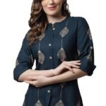 Women's Viscose Printed Short Kurti